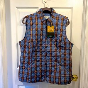 Plaid vest size L